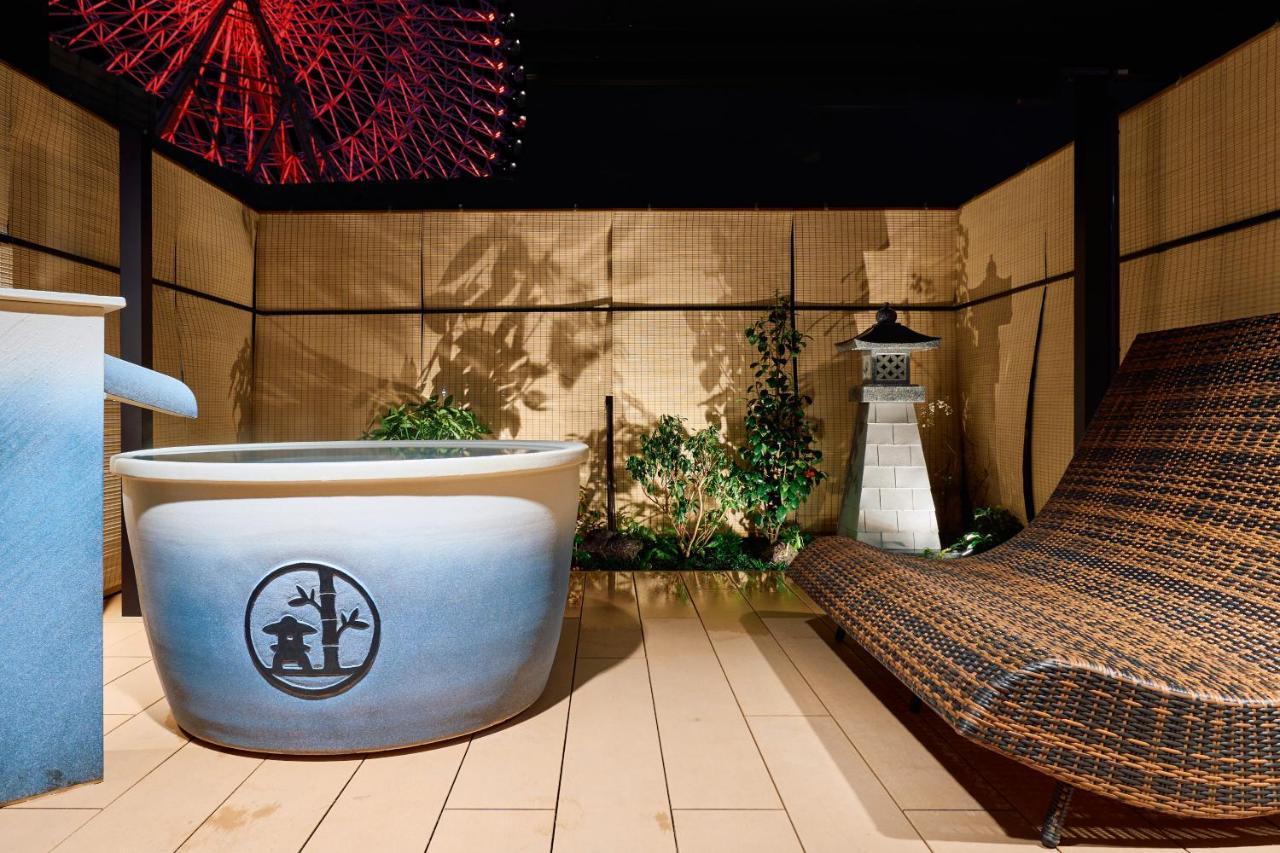 Konjakuso Osaka Tempozan "Ikesu" Projection M Apping Spa Konjakuso Osaka Tempozan "Takadoro" Wheel View Ngoại thất bức ảnh